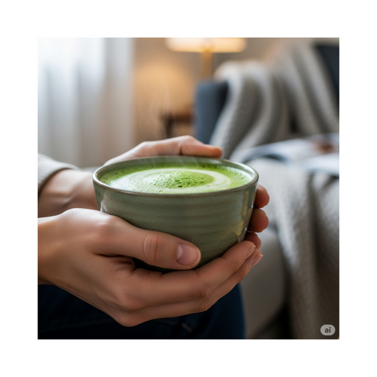 Tasse mit Grüntee - Energie